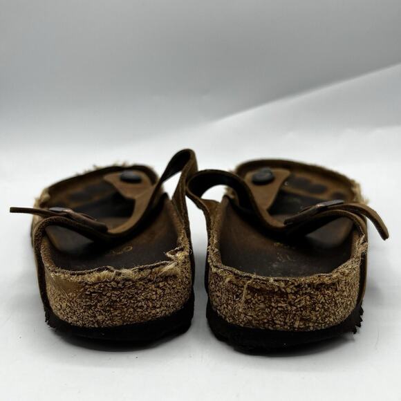 Birkenstock Gizeh Thongs Womens Size 5 R 36 Bronze Brown Germany Made Flat Shoes - Picture 7 of 12